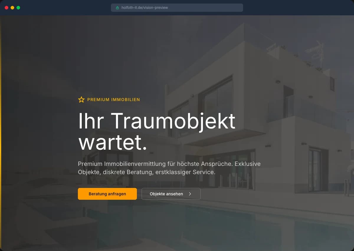 Website-Vorschau: KRONBERG Immobilien — Luxus-Immobilien